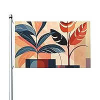 Botanical Collage Flag 3x5 Ft Seasonal Garden Flags Double Sided Yard Flags Large Banner Outdoor Flag for Outside, Lawn, Porch Decor