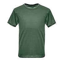 Men's T Shirts Casual Camo Printed Lightweight Quick Dry Plus Size Crewneck Short Sleeve Military Hunting Tees