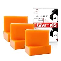 Kojie San Skin Brightening Soap - Original Kojic Acid Soap that Reduces Dark Spots, Hyperpigmentation, & Scars with Coconut & Tea Tree Oil – 65g x 6 Bars