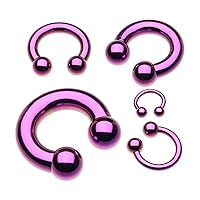 WildKlass Jewelry Basic Horseshoe Circular Barbell 316L Surgical Steel (Sold Individually)