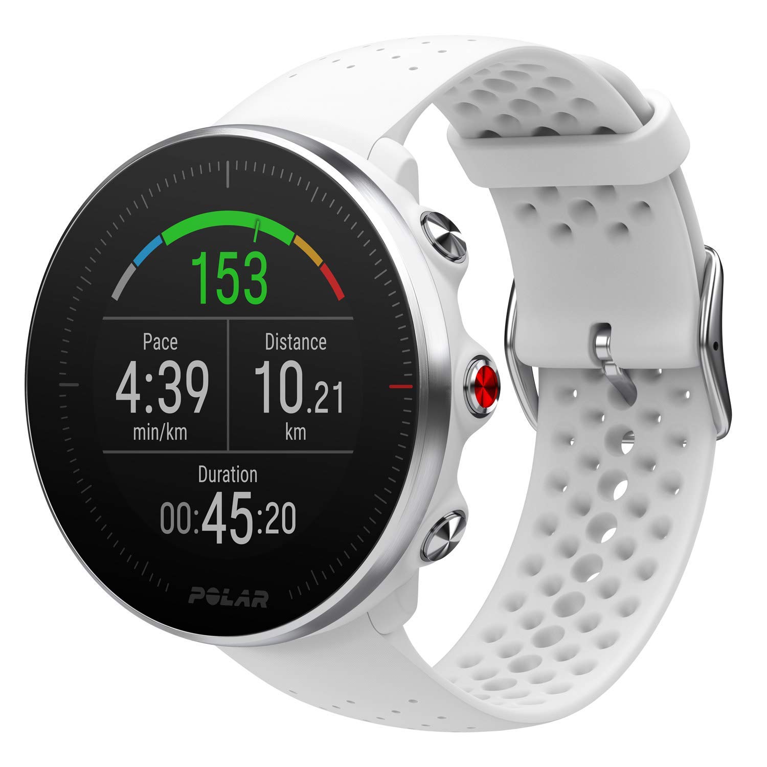 POLAR VANTAGE M –Advanced Running & Multisport Watch with GPS and Wrist-based Heart Rate (Lightweight Design & Latest Technology), White, Small