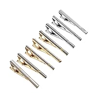 8-Piece Set with Box Gold-Plated Colorful tie Clip