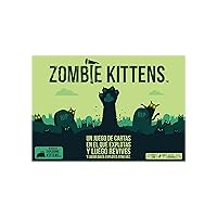 Zombie Kittens de Exploding Kittens - Juegos de Cartas para Adultos, Adolescentes y Niños - Divertidos Juegos Familiares