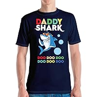 Daddy Shark Tshirt Funny Fathers Day Dad T-Shirt for Men