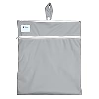 i play. by green sprouts Eco Wet & Dry Bag, Adult Use Only, STANDARD 100 by OEKO-TEX® Certified, No AZO Dyes, Gray - Solid