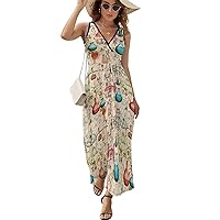 Science Chemical Knowledge Women's Summer Dress Sleeveless Long Maxi Dress Casual Sundress Tank Dress