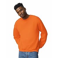 Gildan Adult Fleece Crewneck Sweatshirt, Style G18000, Multipack, Safety Orange (1-Pack), Large