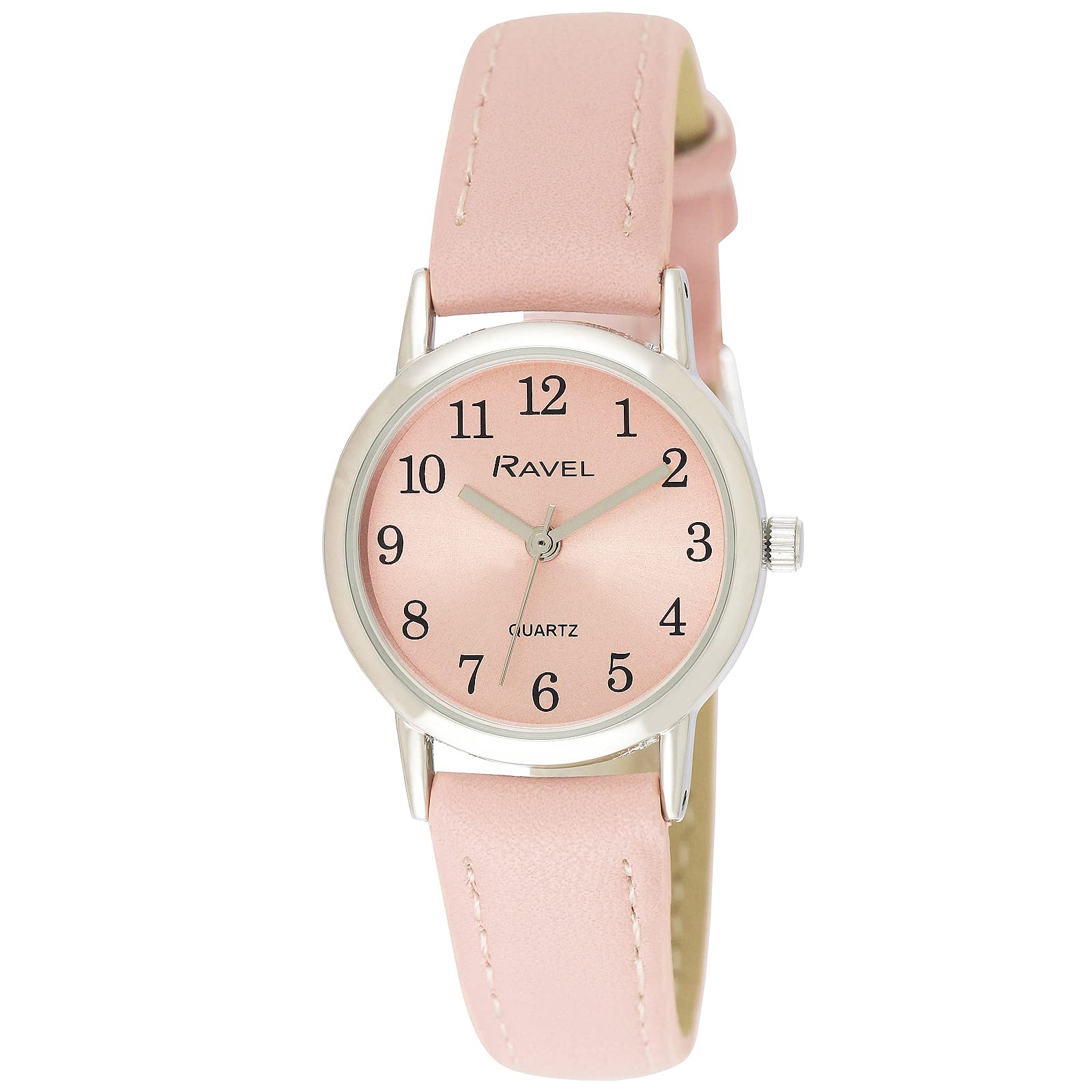 Ravel - Women's Pastel Coloured Everyday Silver Tone Watch (27mm case)