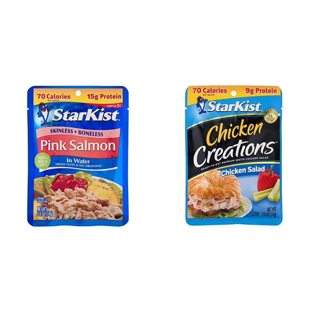 StarKist Wild Pink Salmon and Chicken Creations Chicken Salad Pouches (12-Pack)