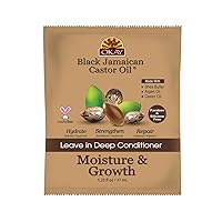 Black Jamaican Castor Oil Leave-In Conditioner - All Hair Types/Textures - Repair, Moisturize, Grow Healthy Hair - with Argan Oil, Shea Butter - Free of Parabens, Silicones, Sulfates - 1.5 oz