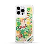 Designer Cartoon Phone Case Compatible with iPhone 13/14/15 Pro/Max, Recycled TPU & PET Material, Anti-Yellowing Scratch-Resistant and Shockproof Case