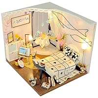 Doll House Wood Toys Furniture DIY House Miniature Assemble Miniaturas Dollhouse Puzzle Educational Toys for Children Gift