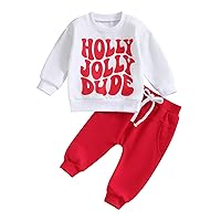 MERSARIPHY Fall Baby Boy Pant Set Toddler Crewneck Long Sleeve Pullover Sweatshirt Sweatpant 2Pcs Winter Outfits Clothes