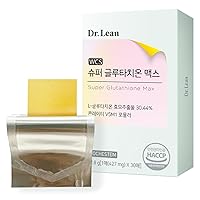 Dr Lean Super Glutathione Max Orally Disintegranting, Edible Film Type for Skin - Fast Absorption, Vitamin, Naiacin, Hyaluronic Acid High Content, High Purity (1 Box x 30 Sheets)