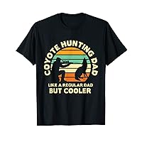 Coyote hunting retro sunset art for DAD funny definition T-Shirt