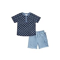 Splendid baby-boys Marine Henley Short Set