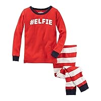 OshKosh B'Gosh Little Boys' Elfie Holiday Snug Fit Cotton 2 Pc Pajama Set -4T Red
