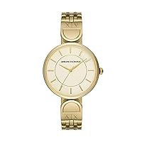 Armani Exchange A|X Women's Three-Hand Gold-Tone Stainless Steel Watch (Model: AX5385)