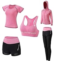 Sport Workout Outfit Set for Women Yoga Fitness Exercise Clothes
