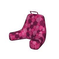 Dahlia Reading Pillow Cover, Blooming Season Bouquets Beauty Fragrance of Chrysanthemum Composition, Unstuffed Printed Bed Rest Case from Soft Fabric, XL Size, Hot Pink and Dark Purple