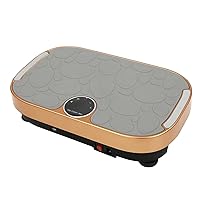 Vibration Plate Exercise Machine, w/Bluetooth Multiple Exercise Modes Whole Body Workout Vibrate Fitness Platform for Weight Loss Shaping Toning Wellness Home Gyms Workout, Gold