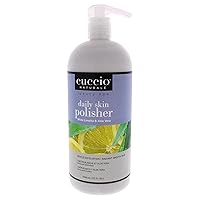 Cuccio Naturale Daily Skin Body Polisher - Soothes And Softens Your Skin - Gentle Exfoliation Process - Lifts Dead Cells From The Skin’s Surface - Radiant Skin - White Limetta And Aloe Vera - 32 Oz
