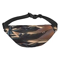 World War Aircraft Fanny Pack for Men Women Crossbody Bags Fashion Waist Bag Chest Bag Adjustable Belt Bag