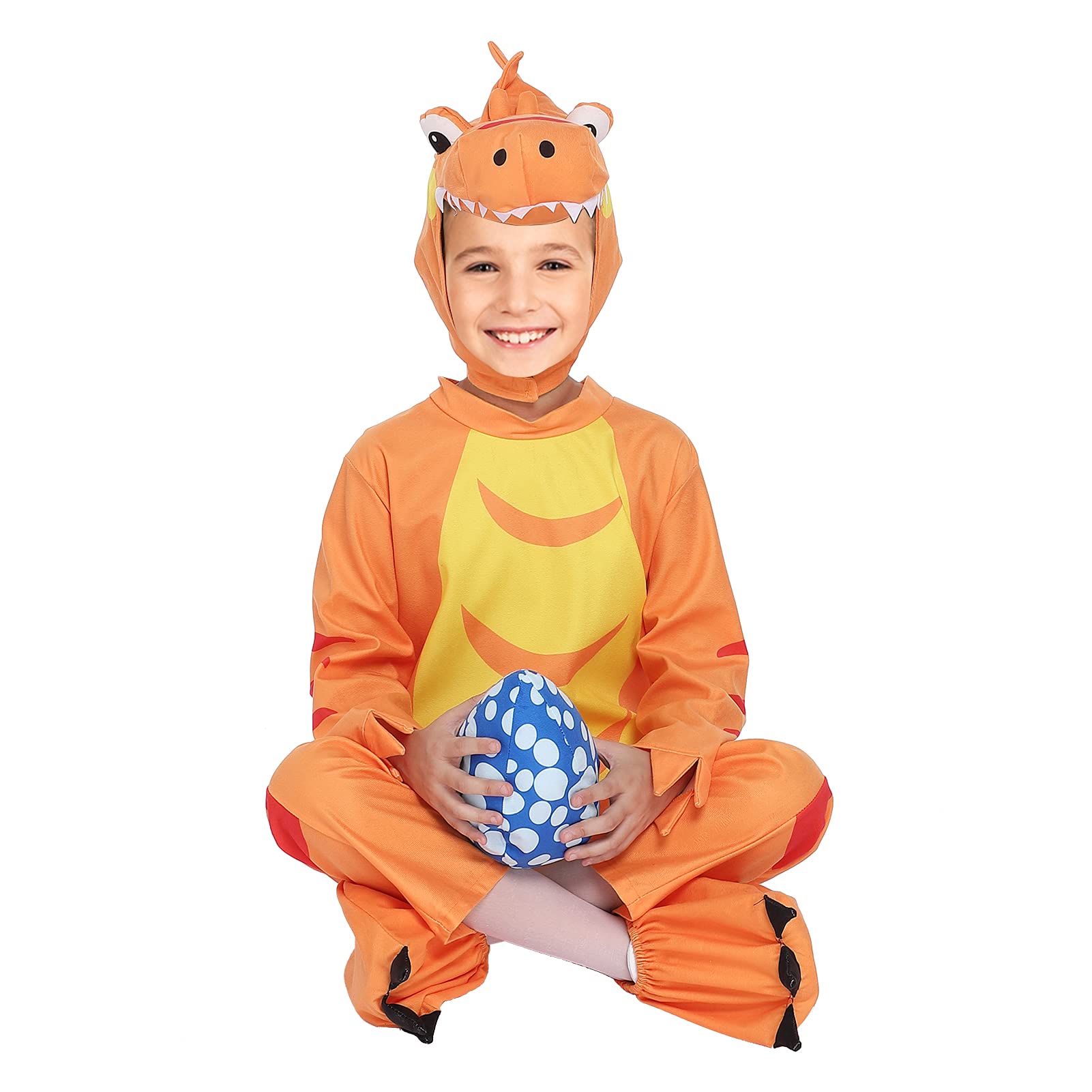 LIZHOUMIL Dinosaur Costume with Hat - Children's Dinosaur Dress-Up for Party, Role Play, and Cosplay