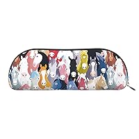 Colorful Cartoon Horses Print Receive Bag Makeup Bag Cosmetic Bags Travel Storage Bag Toiletry Receive Bags Pencil Case Pencil Bag