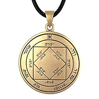 Bronze Third Pentacle of the Sun Necklace - Talisman for Victory
