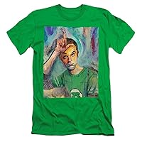 The Big Bang Theory Slim Fit T-Shirt Sheldon Painting Kelly Tee