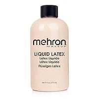 Mehron Makeup Liquid Latex for special effects| halloween| movies, Light Flesh - 9 ounce