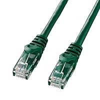 LA-Y6-05G CAT6LAN Cable (5m) UTP 1Gbps/250MHz RJ45 Crack Prevention, Green