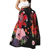 Women's Bohemian Summer Dresses Spring Maxi Skirt Cocktail Floral Floral Print Loose Igh Waist Flower Loose Fit Club