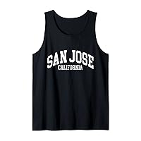 San Jose Califronia US American College Font Tank Top