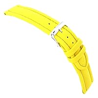 20mm Speidel Skipper Rubber Over Genuine Calfskin Yellow Stitched Watch Band