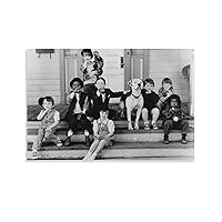 Our Gang, The Little Rascals Movie Poster, Comedy Movie Stills Funny, Black And White Wall Deco Posters Poster Decorative Painting Canvas Wall Art Living Room Posters Bedroom Painting 16x24inch(40x60c