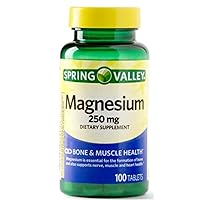 Spring Valley Magnesium 250 Mg 100 Tablets