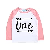 Oleander Girl Children's T Shirt Long Sleeved Color Block Letter Printing Candy Color Bottoming Cute Toddler Girl