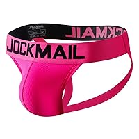 JOCKMAIL Mens Briefs Jock Strap Rainbow Breathable Men Sport Underwear Jockstrap for Gym Sport
