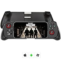 Megadream Wireless Mobile Game Controller for iOS/iPhone/Android/PC Gamepad Joystick for iPhone 15/14/12/11, iPad, Samsung Galaxy/LG/TCL Phone & Tablet- Hall Trigger - Call of Duty, Genshin Impact