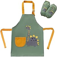 VIFINE Kids Aprons for Boys Girls,Artist Painting Aprons with Pockets, Waterproof & Stain Proof Smocks for Ages 2-12 Years