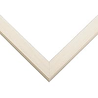 CountryArtHouse Picture Frame Moulding (Wood) 100ft bundle - Traditional White Washed Finish - 0.875