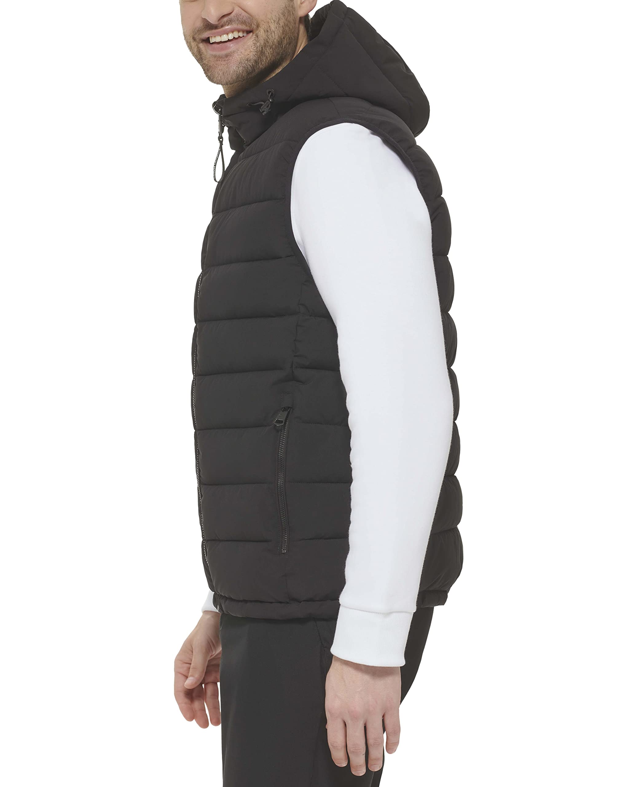 Calvin Klein Men's Lightweight Hooded Puffer Vest