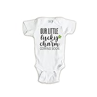 Our Little Lucky Charm bodysuit, St Patricks Day Pregnancy Announcement, Baby Reveal Gift for Grandparents