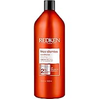 Redken Frizz Dismiss Conditioner | Anti Frizz Conditioner with Humidity Protection | Nourishes, Smooths, and Adds Shine | Weightless Long-Lasting Frizz Control | For Frizzy Hair | Sulfate Free