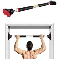 Black Adjustable Barbell Doorway Sit Up Bar Door Exercise Home Fitness Equipment 