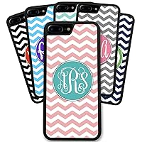 Custom Phone Case, Compatible with iPhone 8 (4.7 inch) - Chevrons You Design It Monogram Monogrammed Personalized Black