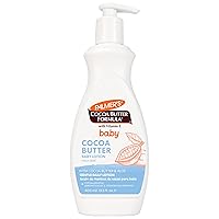 Palmer's Baby Lotion, Cocoa Butter Formula Body Lotion, 13.5 Fl Oz, Gentle Baby Moisturizer for Delicate Skin with Vitamin E & Aloe, Hypoallergenic, 48Hr Moisture, Dermatologist Tested Baby Essentials