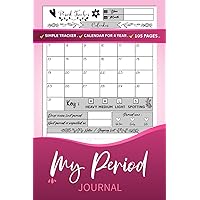 Period Tracker Journal | Menstrual cycle tracker for young girls, teens and women | undated 4 year monthly calendar notebook: 105 Pages | 6